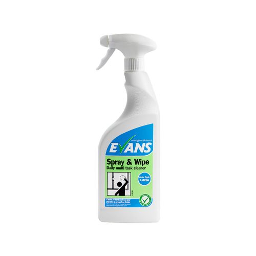 Üveg és inoxtisztító 750 ml Spray and wipe Evans